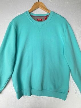 Izod Men’s Crewneck Sweatshirt in Aqua Teal